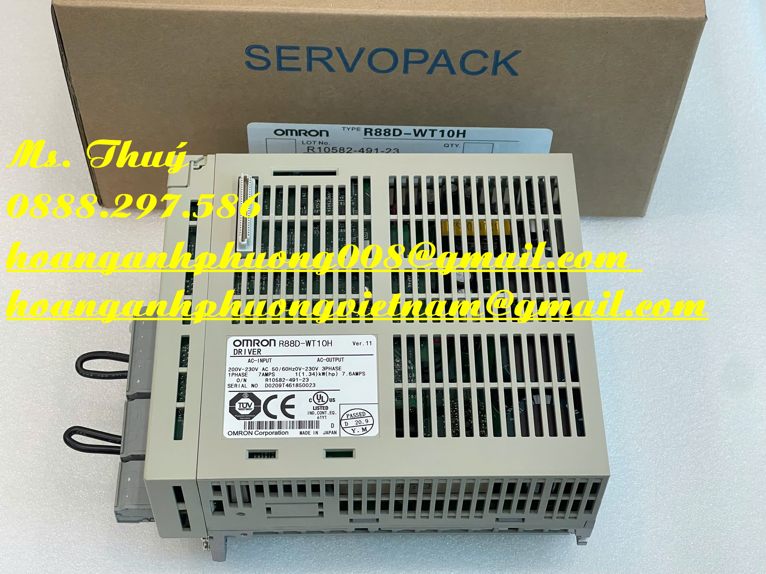 BÁN GIÁ GỐC - Bộ điều khiển Omron R88D-WT10H - Bình Dương